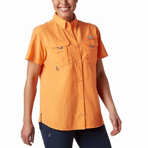 Columbia PFG Bahama™ Shortärmad Skjorta Dam Gula (PLAKI7561)